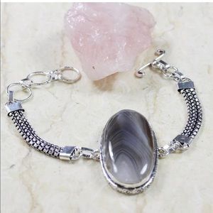 Botswana Agate .925 Bracelet